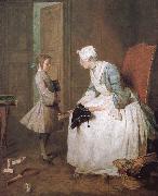 Jean Baptiste Simeon Chardin Home teachers oil painting on canvas